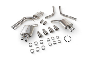 Scorpion half system udstødning til Audi S6/S7 C7 med ventiler, Daytona, kit-top