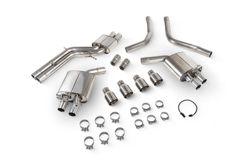 Scorpion half system udstødning til Audi S6/S7 C7 med ventiler, Daytona, kit-top