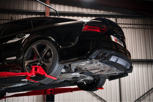 Scorpion half system udstødning til Audi S6/S7 C7 – resoneret, Daytona Ceramic, set fra siden