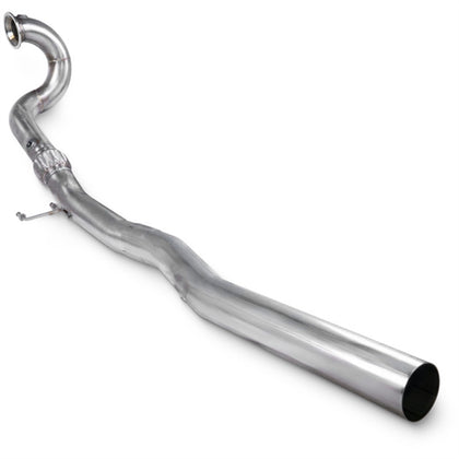 Scorpion de-cat downpipe til Audi S3, set skråt bagfra