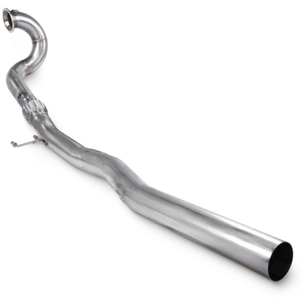Scorpion de-cat downpipe til Audi S3, set skråt bagfra