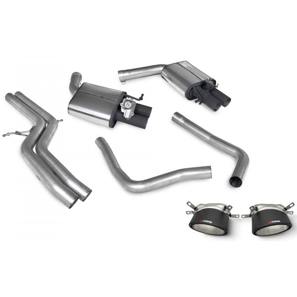Scorpion Non-Resonated Half System With Trims - Audi RS6 - Ascari RS