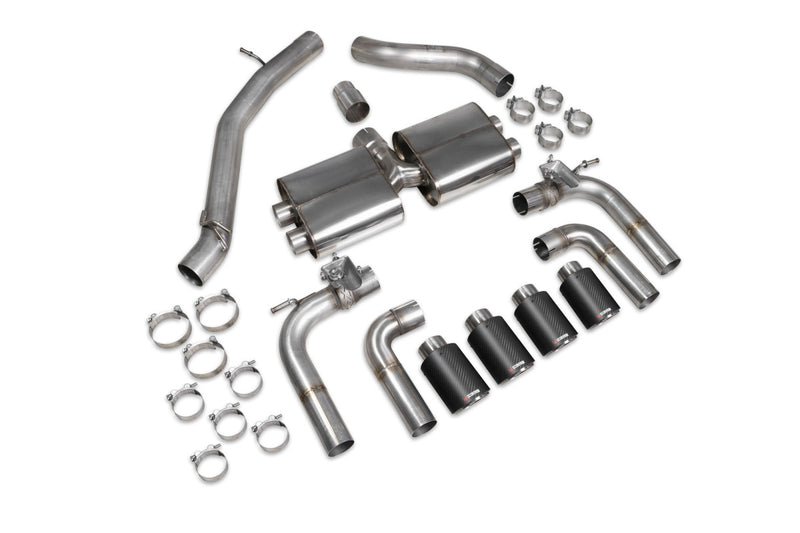 Scorpion GPF-back udstødning til Audi S3 med ventiler – ikke-resoneret, Ascari, kit_top