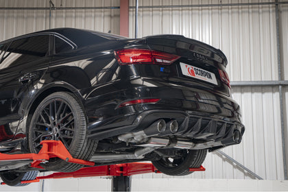 Scorpion GPF-back udstødning til Audi S3 med ventiler – ikke-resoneret, Ascari, set fra siden