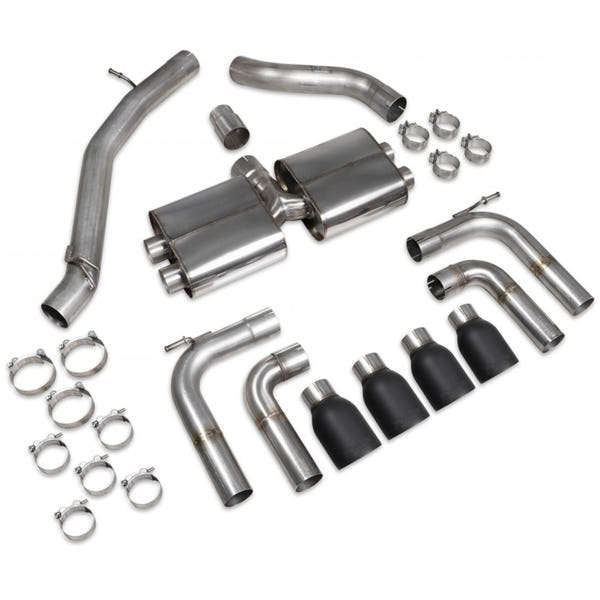 Scorpion Non-Resonated CAT/GPF-Back System Without Valves - Audi S3 - Daytona Ceramic