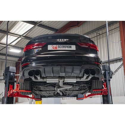 Scorpion Non-Resonated CAT/GPF-Back System Without Valves - Audi S3 - Daytona Ceramic