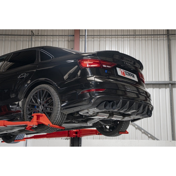 Scorpion Non-Resonated CAT/GPF-Back System Without Valves - Audi S3 - Daytona Ceramic