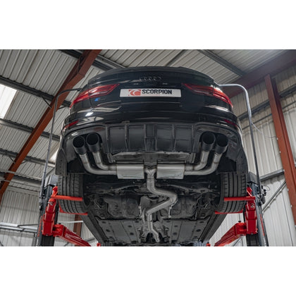 Scorpion Non-Resonated CAT/GPF-Back System Without Valves - Audi S3 - Daytona Ceramic