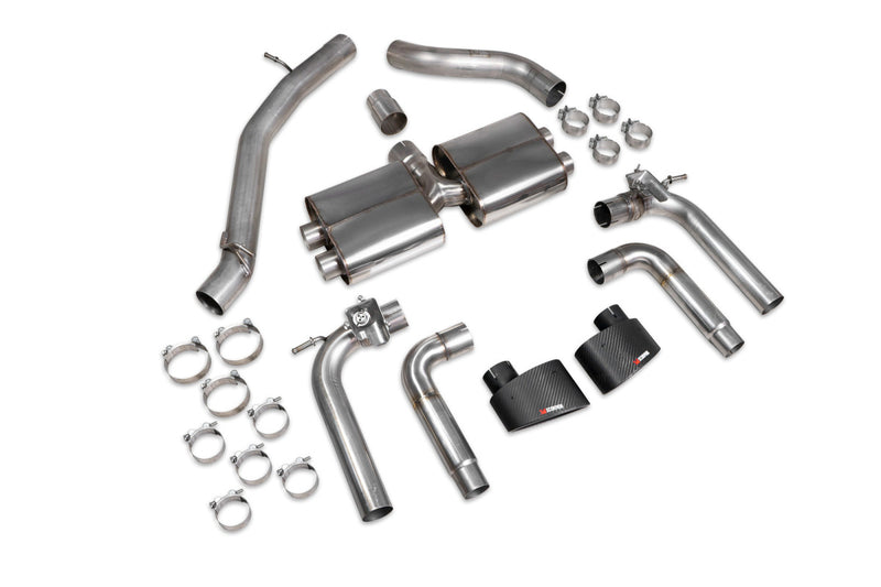 Scorpion GPF-back udstødning til Audi S3 med ventiler – ikke-resoneret, Ascari EVO, kit_top