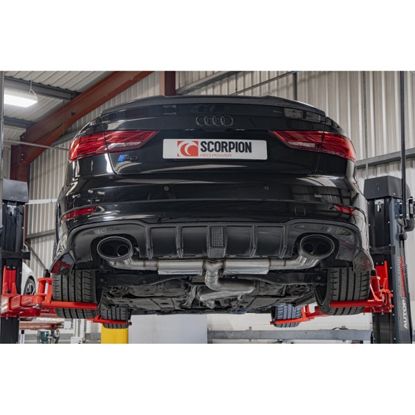 Scorpion Non-Resonated CAT/GPF-Back System Without Valves - Audi S3 - Ascari EVO