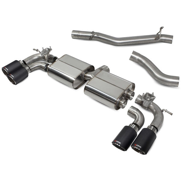 Scorpion Non-Resonated CAT/GPF-Back System With Valves - Audi S3 - Ascari