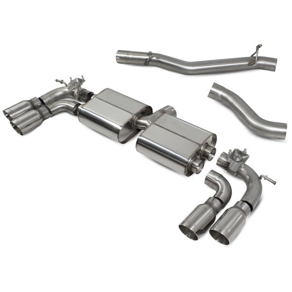 Scorpion Non-Resonated CAT/GPF-Back System With Valves - Audi S3 - Daytona