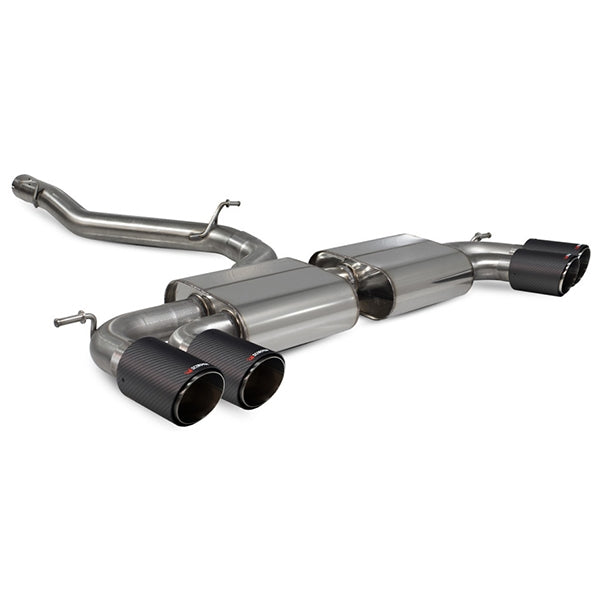 Scorpion Non-Resonated CAT/GPF-Back System Without Valves - Audi S3 - Daytona Ceramic