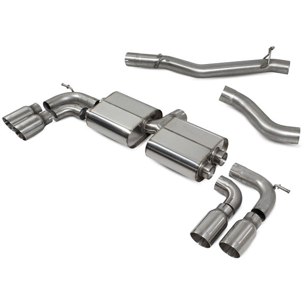 Scorpion Non-Resonated CAT/GPF-Back System Without Valves - Audi S3 - Daytona
