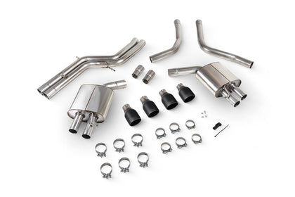 Scorpion half system udstødning til Audi S6/S7 C7 – ikke-resoneret, Daytona Ceramic, kit-top