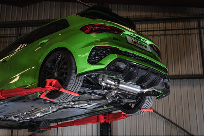 Scorpion GPF-back udstødning til Audi RS3 8Y Sportback med ventiler, OE Fitment, set fra siden