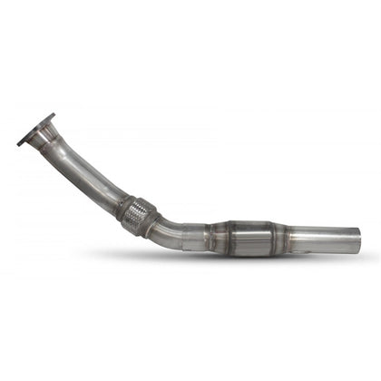 Scorpion downpipe med sportskatalysator, set fra siden