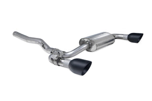 Scorpion GPF-back udstødning til BMW M135I F40 med ventiler, Daytona Ceramic, set skråt bagfra