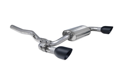 Scorpion GPF-back udstødning til BMW M135I F40 med ventiler, Daytona Ceramic, set skråt bagfra