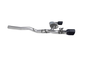Scorpion GPF-back udstødning til BMW M135I F40 med ventiler, Indy Ceramic, set fra siden