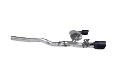 Scorpion GPF-back udstødning til BMW M135I F40 med ventiler, Indy Ceramic, set fra siden