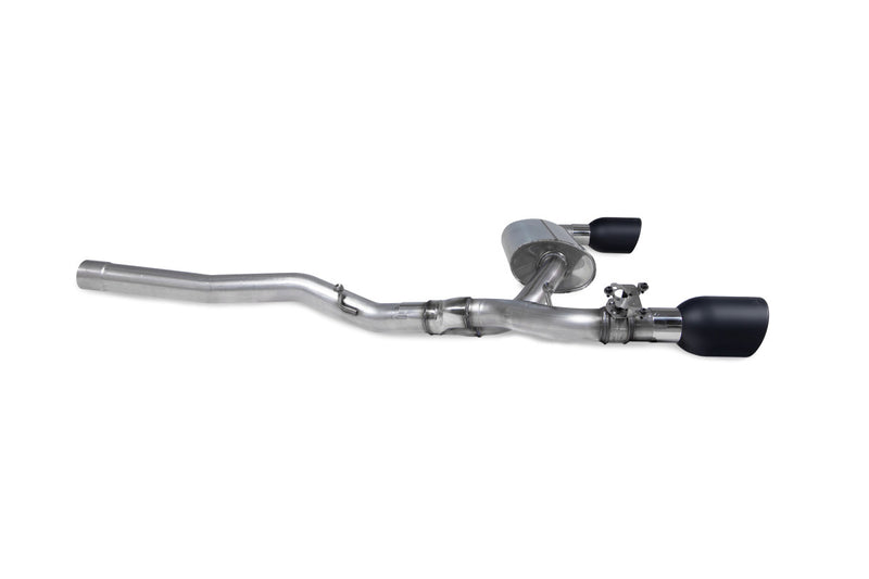 Scorpion GPF-back udstødning til BMW M135I F40 med ventiler, Indy Ceramic, set fra siden