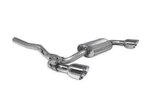Scorpion GPF-back udstødning til BMW M135I F40 med ventiler, Daytona, set skråt bagfra