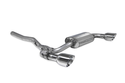 Scorpion GPF-back udstødning til BMW M135I F40 med ventiler, Daytona, set skråt bagfra