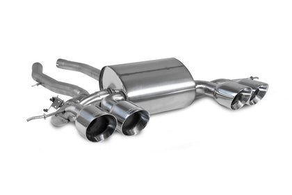 Scorpion half system udstødning til BMW G80 M3, Daytona, set skråt bagfra