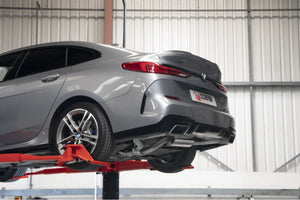 Scorpion GPF-back udstødning til BMW M235I med ventiler, OE Fitment, set fra siden