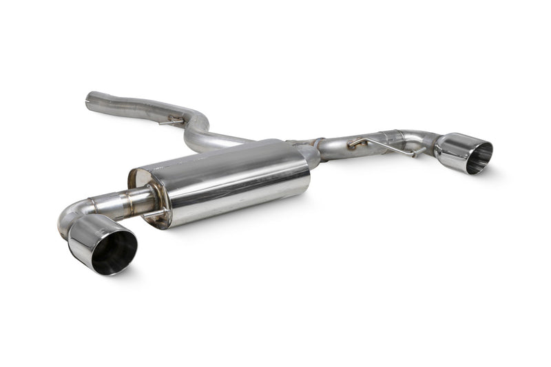 Scorpion GPF-back udstødning til BMW G42 220I – ikke-resoneret, Daytona, set skråt bagfra