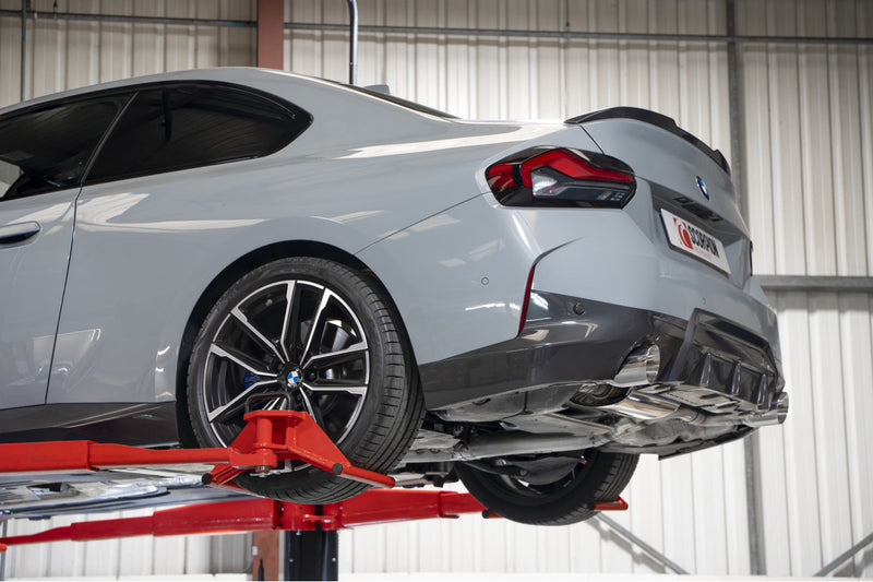 Scorpion GPF-back udstødning til BMW G42 220I – ikke-resoneret, Daytona, set fra siden