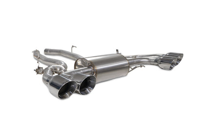 Scorpion half system udstødning til BMW X3M med ventiler, Daytona, sbm09_3quarter