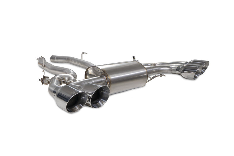Scorpion half system udstødning til BMW X3M med ventiler, Daytona, sbm09_3quarter