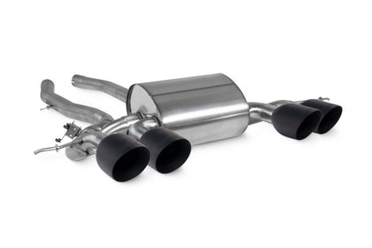 Scorpion half system udstødning til BMW M3 G81 Touring, Daytona Ceramic, set skråt bagfra