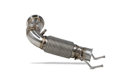 Scorpion de-cat downpipe til BMW M135I F40, set fra siden
