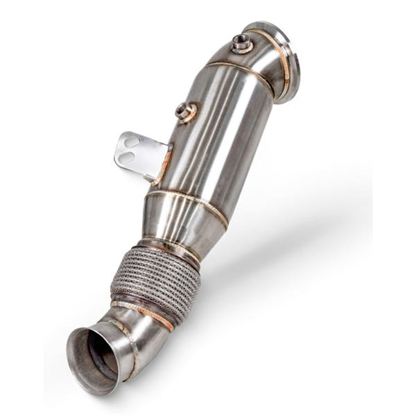 Scorpion de-cat downpipes til BMW X3, set skråt bagfra