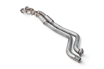 Scorpion mellemrør til BMW E46, set fra siden