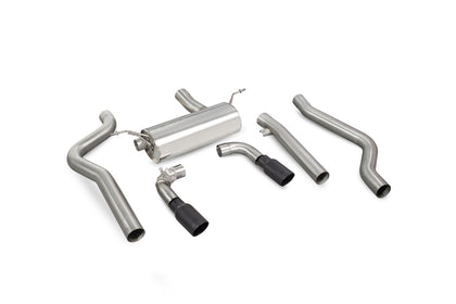 Scorpion cat-back udstødning til BMW M140I – ikke-resoneret, Daytona Ceramic, kit_top