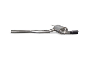 Scorpion GPF-back udstødning til BMW M140I med ventiler, Daytona Ceramic, set fra siden