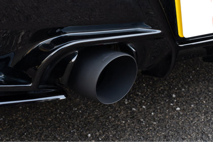 Scorpion cat-back udstødning til BMW M135i F20/F21 med ventiler, Daytona Ceramic, endrør tæt på