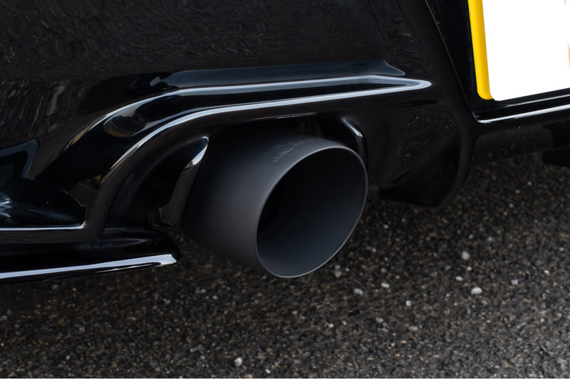 Scorpion cat-back udstødning til BMW M135i F20/F21 med ventiler, Daytona Ceramic, endrør tæt på