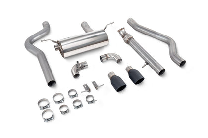 Scorpion cat-back udstødning til BMW M135i F20/F21 med ventiler, Daytona Ceramic, kit_top