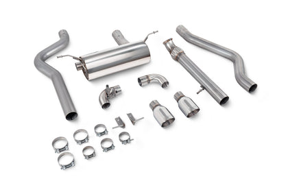 Scorpion cat-back udstødning til BMW M135i F20/F21 med ventiler, Daytona, kit_top