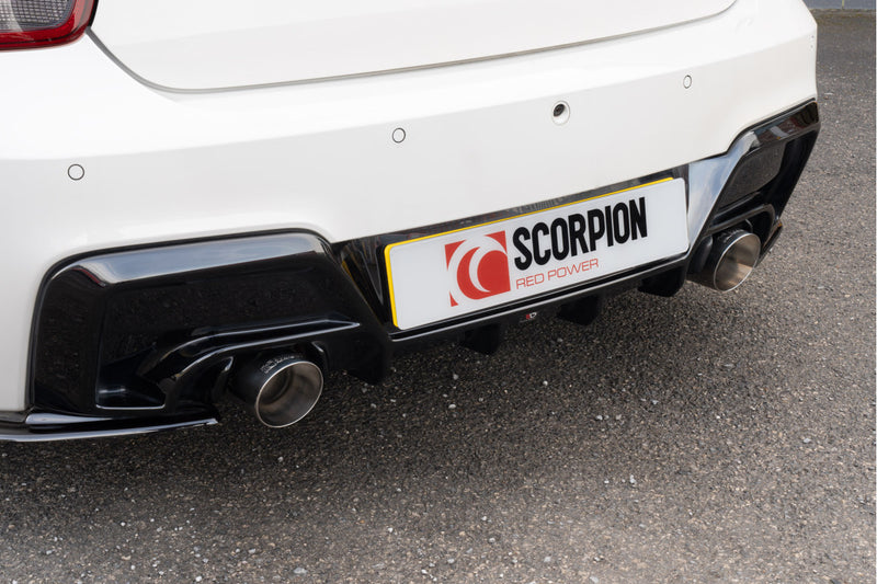 Scorpion cat-back udstødning til BMW M135i F20/F21 med ventiler, Daytona, tailpipe