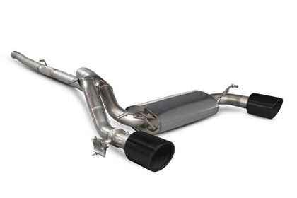 Scorpion cat-back udstødning til Ford Focus med ventiler, Indy Ceramic, 3quart
