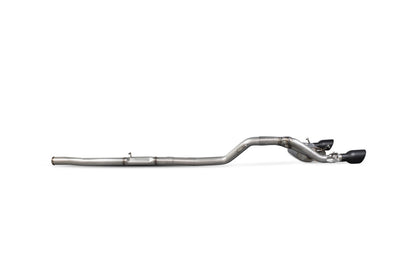 Scorpion cat-back udstødning til Ford Focus med ventiler, Daytona Ceramic, set fra siden
