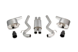 Scorpion cat-back udstødning til Ford Mustang – resoneret, Daytona Ceramic, kit_top