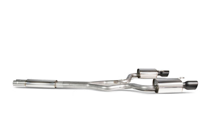 Scorpion cat-back udstødning til Ford Mustang – resoneret, Daytona Ceramic, set fra siden