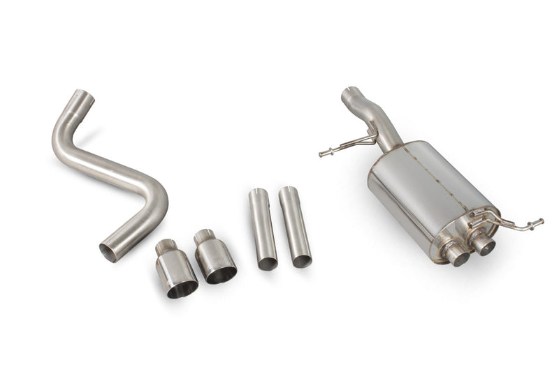 Scorpion bagpotte til Ford MK7 Fiesta, set ovenfra
